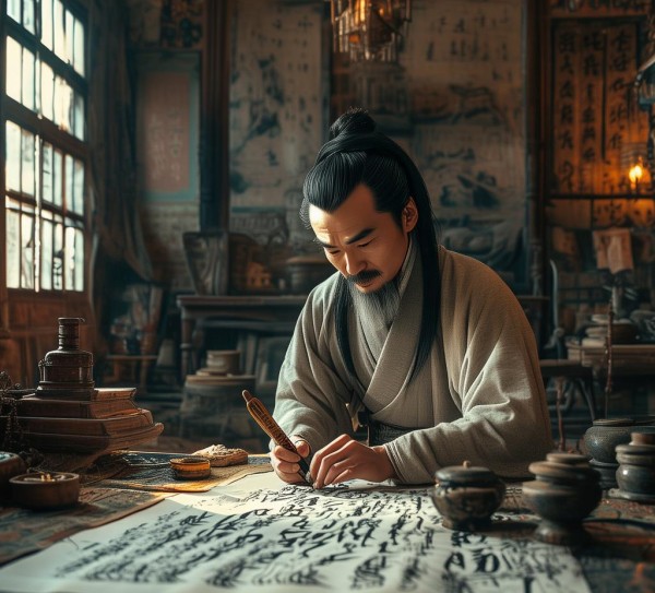 八大山人，人生轨迹与书法艺术交融探秘,八大山人，人生轨迹与书法艺术交融探秘,书法艺术,书法,书法名家,第1张