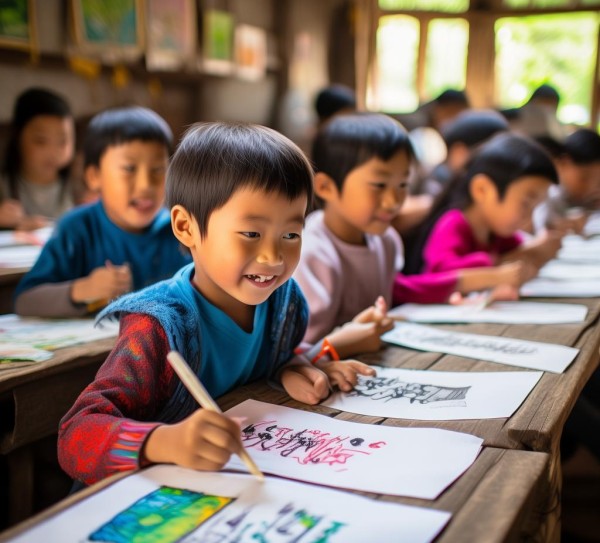 一年级硬笔书写，家乡书画童趣满溢,一年级硬笔书写，家乡书画童趣满溢,书法艺术,书法,硬笔书法,第1张