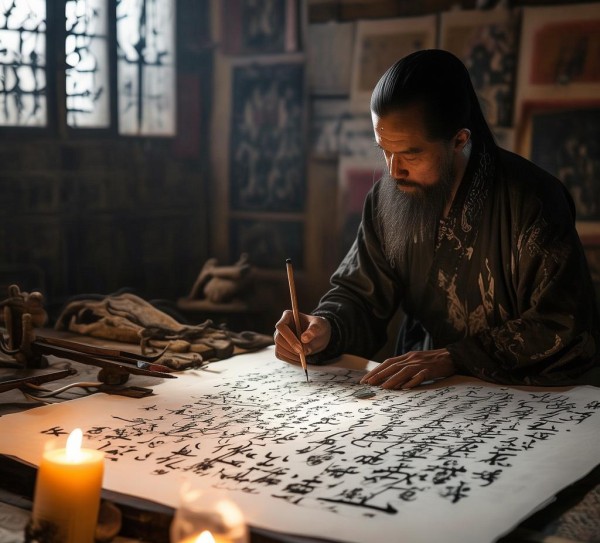 深入解读，阴五行手书法中的传统文化奥秘,深入解读，阴五行手书法中的传统文化奥秘,书法艺术,书法,书法理论,第1张
