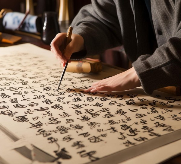 4尺8字行书艺术探幽，图片赏析之旅,4尺8字行书艺术探幽，图片赏析之旅,书法艺术,书法,传统艺术,第1张