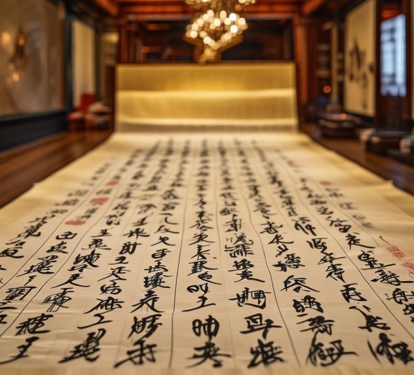 国展丈二行书作品鉴赏，经典传承与书法艺术风采,国展丈二行书作品鉴赏，经典传承与书法艺术风采,书法艺术,书法,第1张