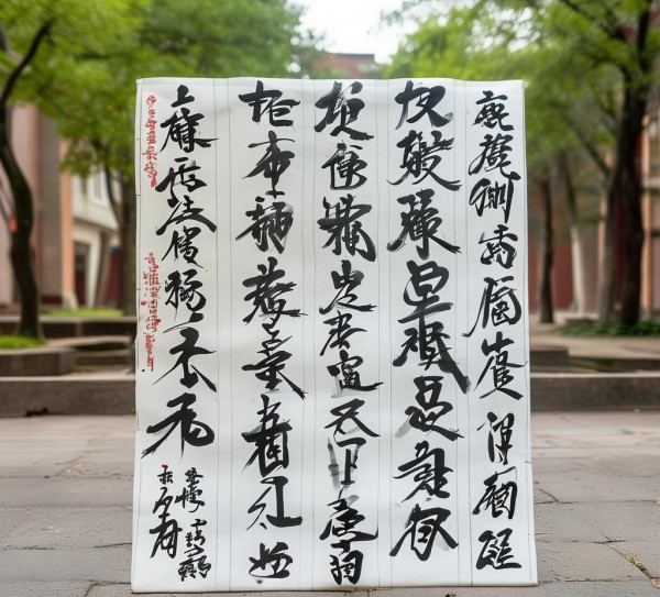 墨韵校园，四尺四开书法作品里的青春足迹,墨韵校园，四尺四开书法作品里的青春足迹,书法艺术,书法,生活,第1张