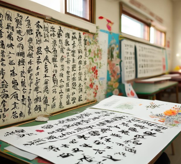 春意盎然，墨香传承，二年级硬笔书画展映清明文化之美,春意盎然，墨香传承，二年级硬笔书画展映清明文化之美,书法,硬笔书法,第1张