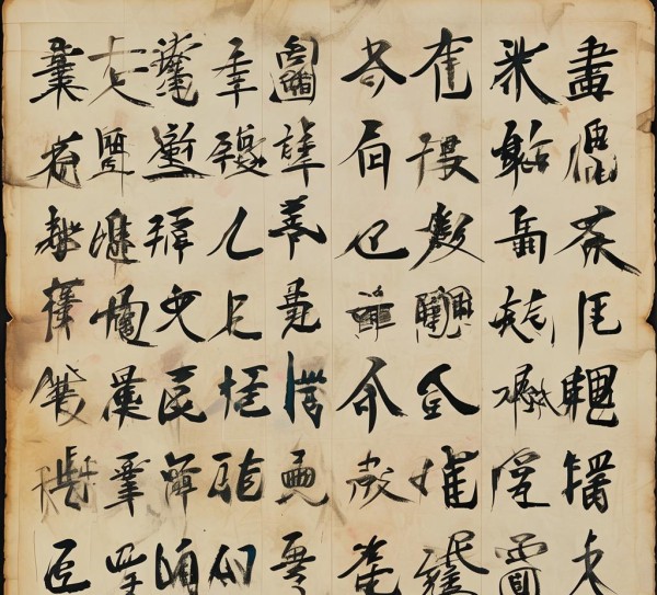 千姿笔韵，三列十行书法艺术盛宴赏析,千姿笔韵，三列十行书法艺术盛宴赏析,书法艺术,书法,第1张