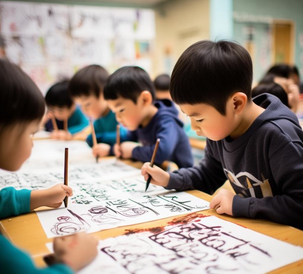 童趣墨香，小学生动态书法作品赏析之旅,童趣墨香，小学生动态书法作品赏析之旅,书法艺术,书法,童趣,第1张