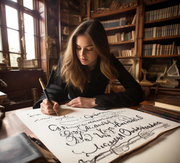 English Calligraphy: Capturing a Wealthy College Experience,English Calligraphy: Capturing a Wealthy College Experience,第1张